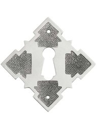 Solid Brass Diamond Keyhole Cover